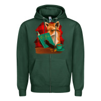 Sports Green Fox with Coffee Zipper Hoodie - Bettercallsaul