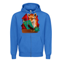 True Royal Fox with Coffee Zipper Hoodie - Bettercallsaul