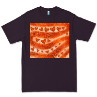 Plum orange glitter heart Premium Tee - JahusDesignShop