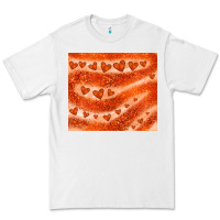 White orange glitter heart Premium Tee - JahusDesignShop