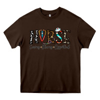 Chocolate Brown nurse caring strong essential Heavy Core Tee - CowhideDigitalArt