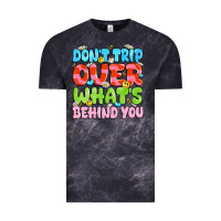 Cloud Black don't trip over what's behind you Vintage Tee - JahusDesignShop