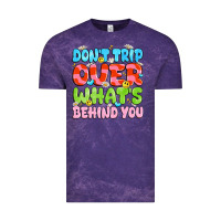 Cloud Purple don't trip over what's behind you Vintage Tee - JahusDesignShop