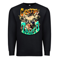 Black Can't be tamed cow Premium Sweatshirt - HowdyJamesFarm