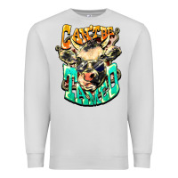 Dove Grey Can't be tamed cow Premium Sweatshirt - HowdyJamesFarm