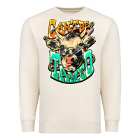 Sandshell Can't be tamed cow Premium Sweatshirt - HowdyJamesFarm