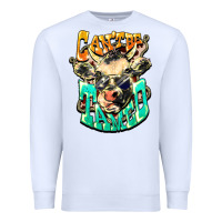 White Can't be tamed cow Premium Sweatshirt - HowdyJamesFarm