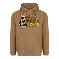 Toasted Coconut The hunt is on Easter Day Heavyweight Hoodie - HowdyJamesFarm