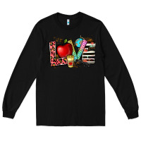 Black love teacher Long Sleeve Tee - NancyCooperArtShop