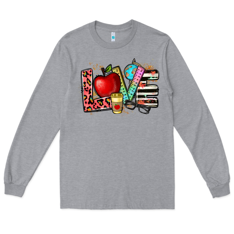 Love Teacher Long Sleeve Tee by NancyCooperArtShop | Teevron