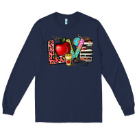 Navy love teacher Long Sleeve Tee - NancyCooperArtShop