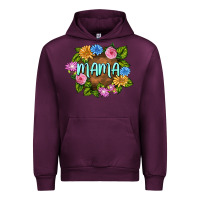 Mauve Wine Mama Mother's Day Urban Hoodie - FaDigitalArtStudio