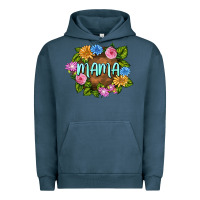 Pigment Midnight Navy Mama Mother's Day Urban Hoodie - FaDigitalArtStudio