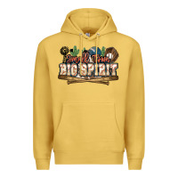 Antique Gold Small town big spirit Baseball Premium Hoodie - HowdyJamesFarm