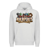 Dove Grey Small town big spirit Baseball Premium Hoodie - HowdyJamesFarm