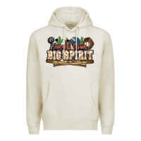 Oatmeal Heather Small town big spirit Baseball Premium Hoodie - HowdyJamesFarm