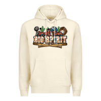 Sandshell Small town big spirit Baseball Premium Hoodie - HowdyJamesFarm