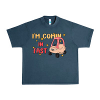 Midnight Navy i'm comin in fast Urban Heavy Tee - MaliasSmallBusiness