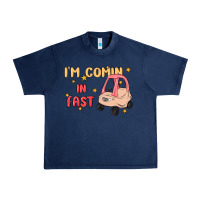Navy i'm comin in fast Urban Heavy Tee - MaliasSmallBusiness