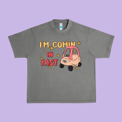 I'm Comin In Fast Urban Heavy Tee Designed By Maliassmallbusiness