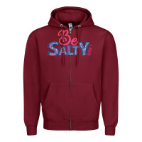 Burgundy Be Salty Zipper Hoodie - Bettercallsaul