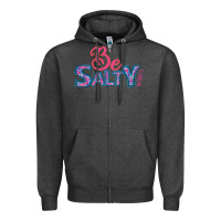 Charcoal Heather Be Salty Zipper Hoodie - Bettercallsaul