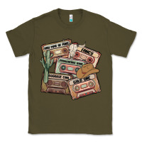 Army Green 90s country cassette tapes Classic Tee - MaliasSmallBusiness