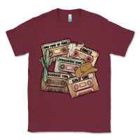Burgundy 90s country cassette tapes Classic Tee - MaliasSmallBusiness