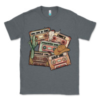 Charcoal Heather 90s country cassette tapes Classic Tee - MaliasSmallBusiness