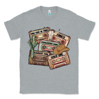 Heather Grey 90s country cassette tapes Classic Tee - MaliasSmallBusiness