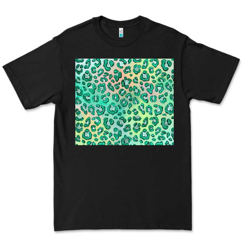 Green Leopard Glitter Premium Tee by JahusDesignShop | Teevron