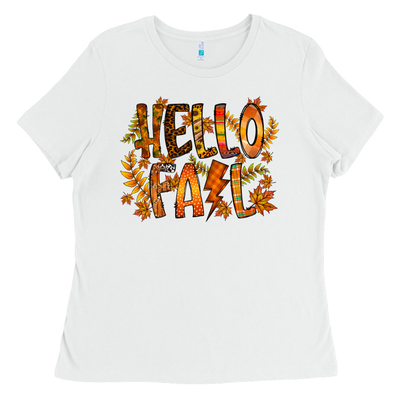 Hello Fall Ladies Tee by RacoonDesign | Teevron