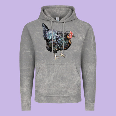 Jersey Giant Chicken Vintage Hoodie Designed By Lillyallendesigns