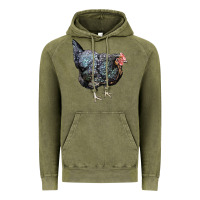 Vintage Olive jersey giant chicken Vintage Hoodie - LillyAllenDesigns