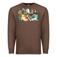 Chestnut Dog coffee cups Premium Sweatshirt - HowdyJamesFarm