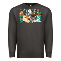 Smoke Dog coffee cups Premium Sweatshirt - HowdyJamesFarm