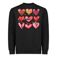 Sketch Hearts Heavyweight Sweatshirt | Teevron