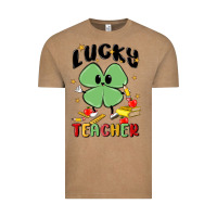 Vintage Coffee lucky teacher Vintage Tee - MaliasSmallBusiness