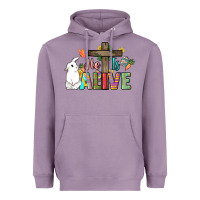 Lavender He is alive Easter Day Heavyweight Hoodie - HowdyJamesFarm