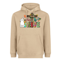 Mushroom He is alive Easter Day Heavyweight Hoodie - HowdyJamesFarm
