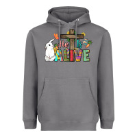 Storm He is alive Easter Day Heavyweight Hoodie - HowdyJamesFarm