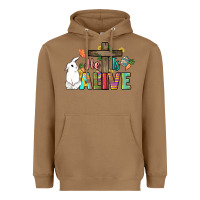 Toasted Coconut He is alive Easter Day Heavyweight Hoodie - HowdyJamesFarm