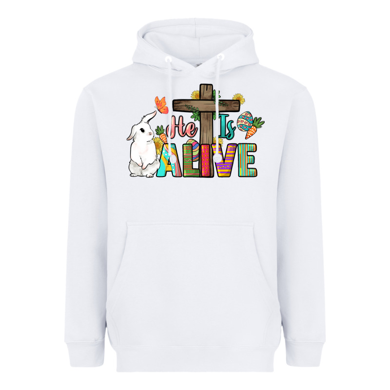 He Is Alive Easter Day Heavyweight Hoodie by HowdyJamesFarm | Teevron