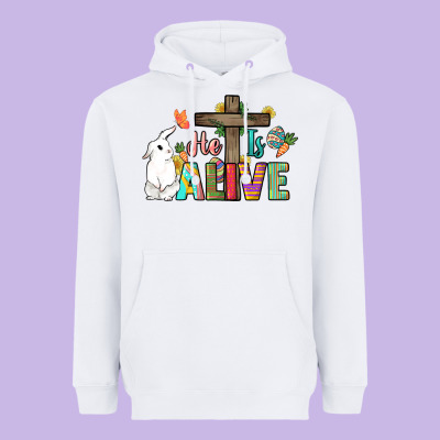 He Is Alive Easter Day Heavyweight Hoodie Designed By Howdyjamesfarm
