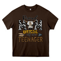 Chocolate Brown proud mom official of an teenager Heavy Core Tee - CowhideDigitalArt