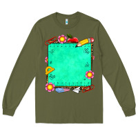 Army Green school add your own text Long Sleeve Tee - NancyCooperArtShop