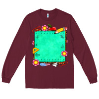 Burgundy school add your own text Long Sleeve Tee - NancyCooperArtShop
