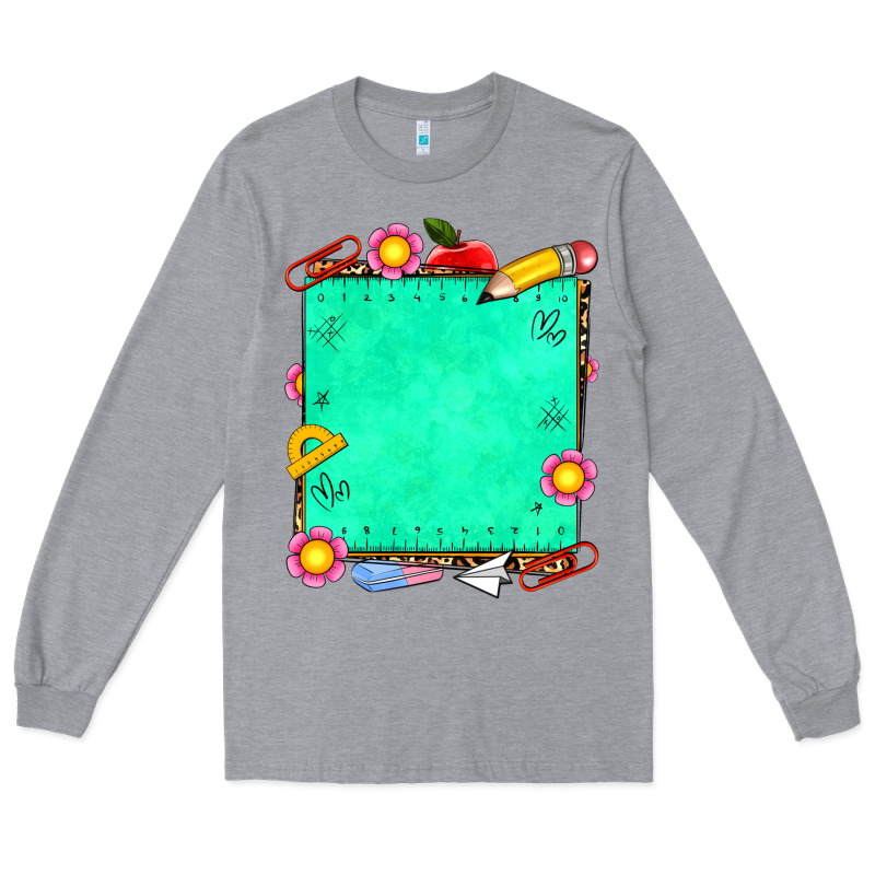 School Add Your Own Text Long Sleeve Tee by NancyCooperArtShop | Teevron