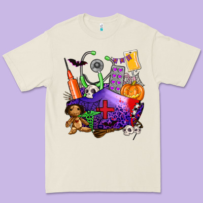 Zombie Nurse   Halloween Premium Tee Designed By Adodesignshop