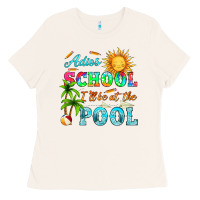 Bone adios school i ll be at the pool Ladies Tee - HRA Design Shop